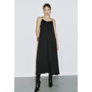 casual vacation super loose suspender dress