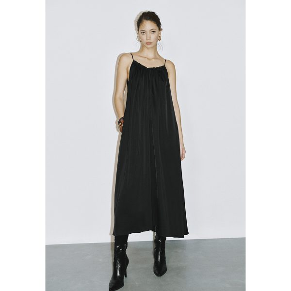 casual vacation super loose suspender dress